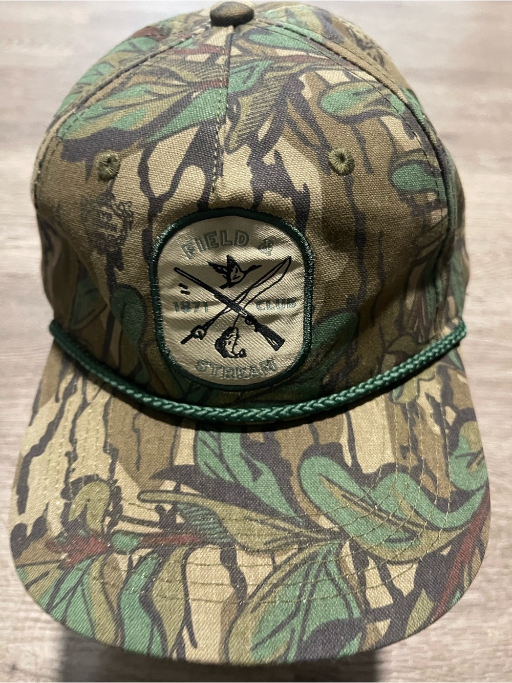 Field & Stream Camo Rope-Trim Baseball Cap - Green/Tan/Brown